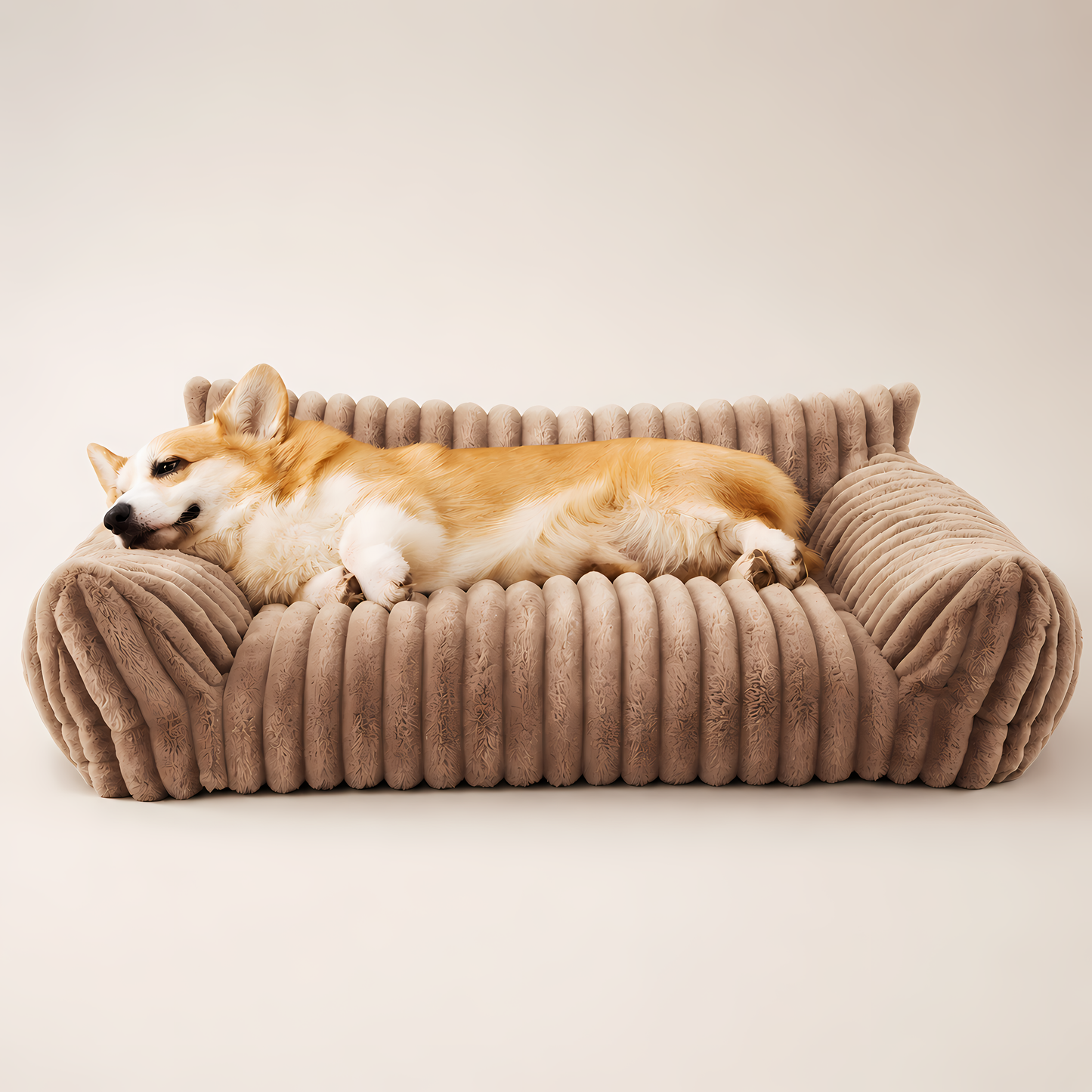 Lounge Ribbed Pet Sofa Bed