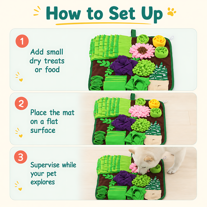 Colorful Sniff & Seek Pet Activity Mat