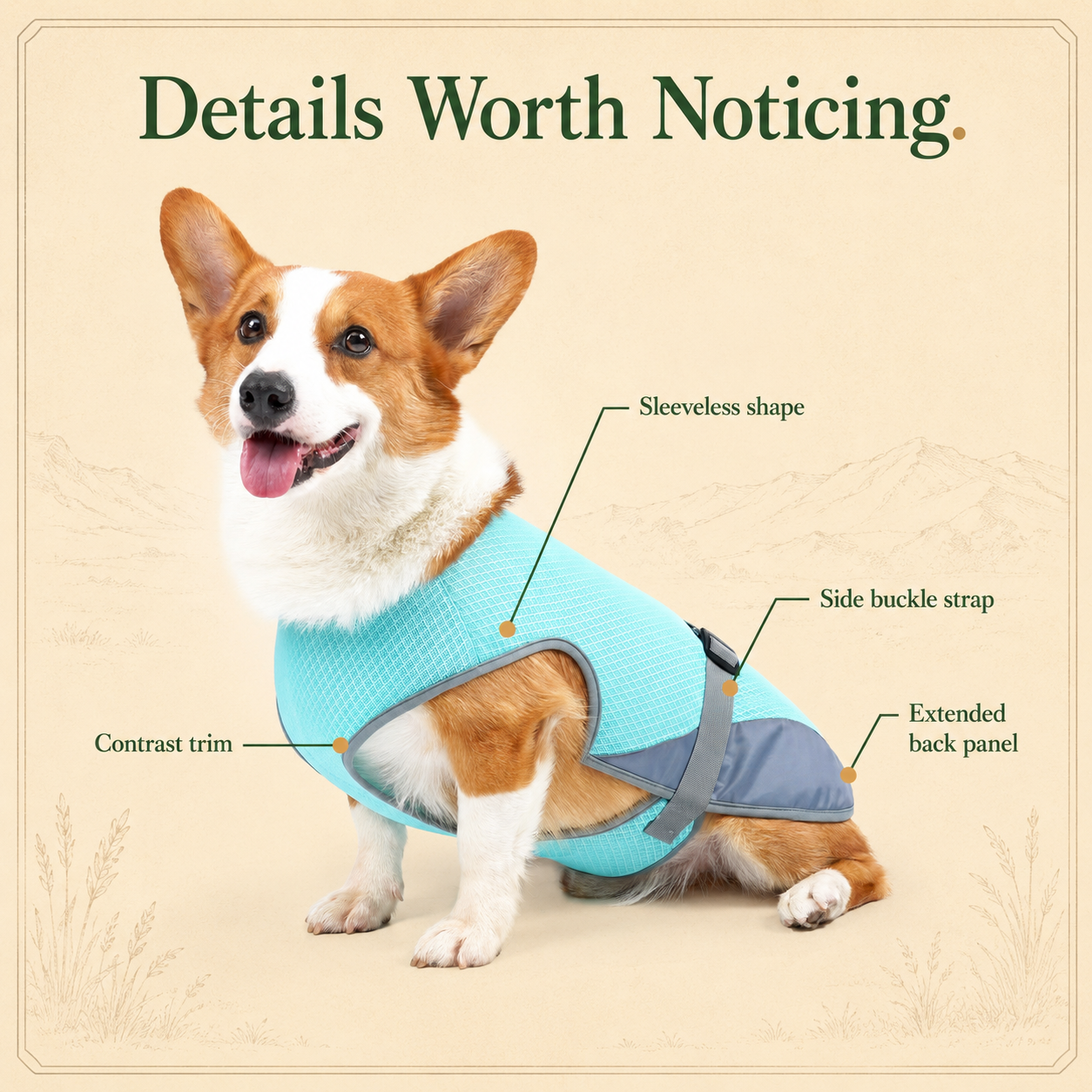 Roam-Ready Cooling Pet Jacket
