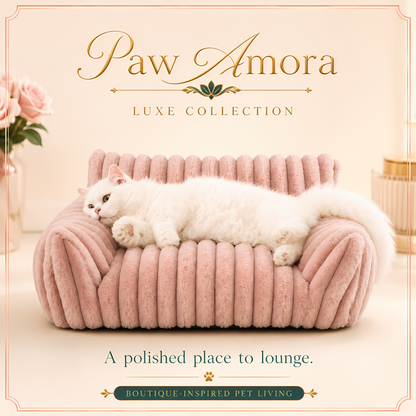 Lounge Ribbed Pet Sofa Bed